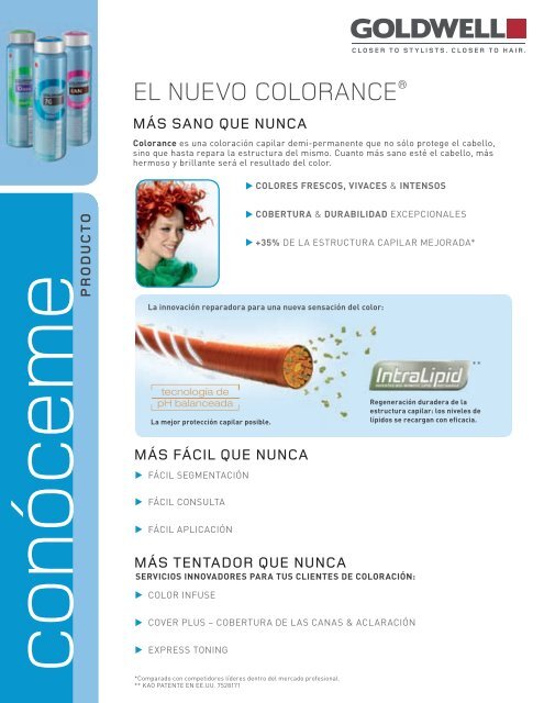 EL NUEVO COLORANCE® - Goldwell