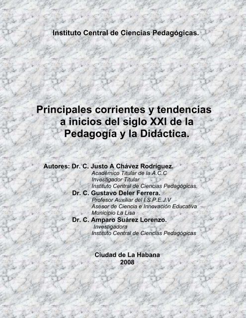 Las Principales Corrientes Pedagógicas Y Psicológicas En La