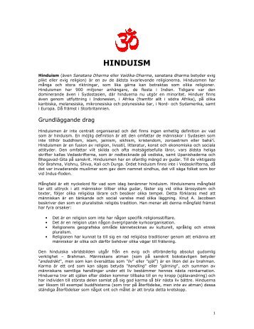 HINDUISM - Helsingborgsdialogen