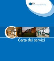 Carta dei Servizi.pdf - Istituto Europeo di Oncologia