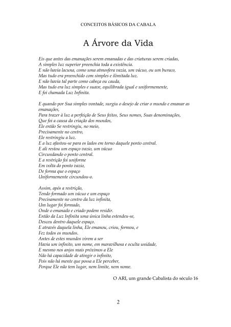 Conceitos Básicos da Cabalá - Kabbalah.info