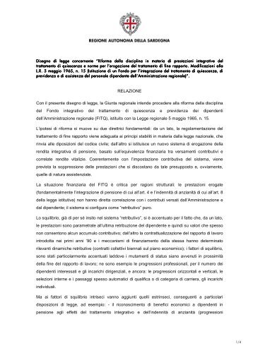 Delibera n. 39/26 del 2011 All. 39/26 Relazione [file .pdf] - Regione ...