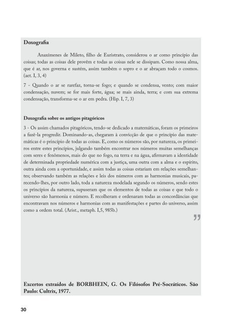 Pensar o ambiente: bases filosóficas para a educação ambiental