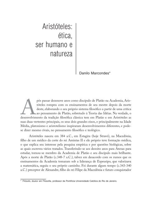 Pensar o ambiente: bases filosóficas para a educação ambiental