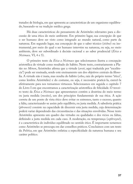 Pensar o ambiente: bases filosóficas para a educação ambiental