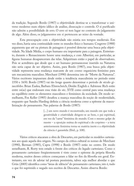 Pensar o ambiente: bases filosóficas para a educação ambiental