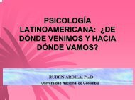 psicología latinoamericana - Ruben Ardila Ph.D