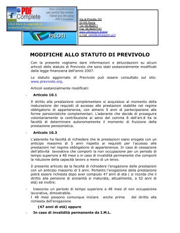 MODIFICHE STATUTO PREVIVOLO.pdf - Uiltrasporti