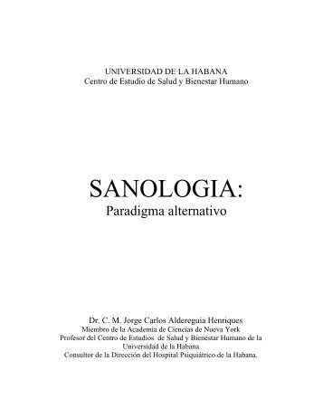 SANOLOGIA: - Universidad de La Habana