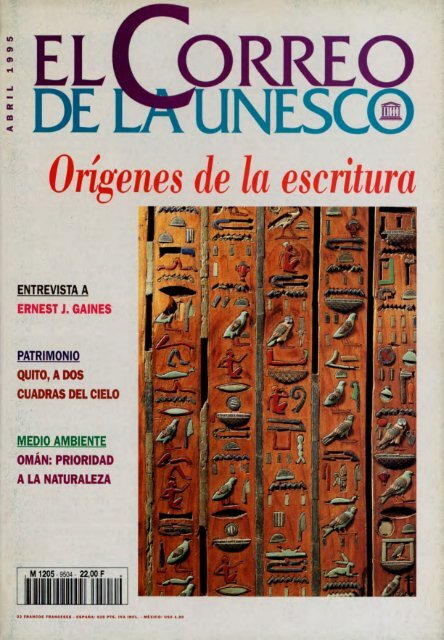 Orígenes de la escritura; The UNESCO courier ... - unesdoc - Unesco