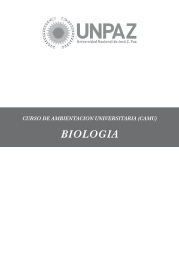 Biología - Universidad Nacional de Jose C. Paz