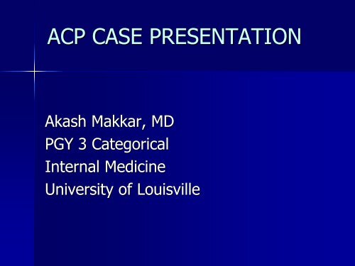 ACP Case Presentation-Vasculitis