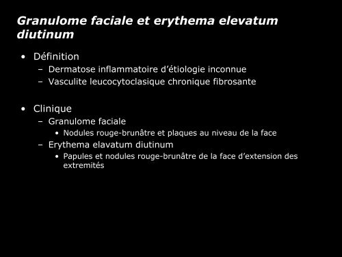 Vasculite leucocytoclasique - epathologies