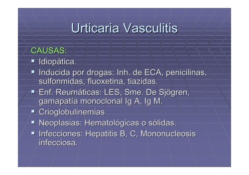 urticaria vasculitis