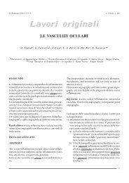 Le vasculiti oculari-Lavoro originale