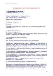 Versione:Glimepiride Hexal RIASSUNTO DELLE ... - Merqurio