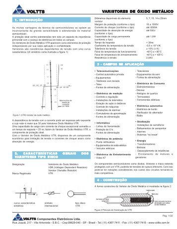 Cat logo de Varistores ultimo