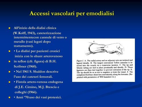 Accessi vascolari per emodialisi - Ipasvioristano.It