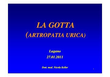La gotta - Associazione Ticinese Assistenti di Studio Medico