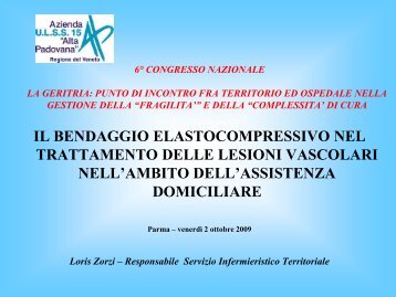 il bendaggio elastocompressivo nel trattamento delle lesioni ...