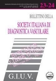 Procedure operative per indagini diagnostiche vascolari (I pt)