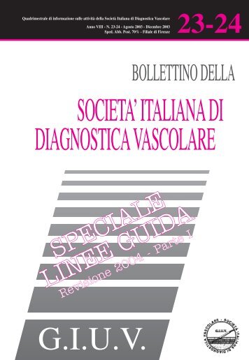 Procedure operative per indagini diagnostiche vascolari (I pt)