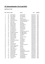 25. Internationaler City-Lauf 2012 - Volksbank Marsberg eG