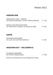 Speisekarte Saison [pdf] - Gasthof Rauch