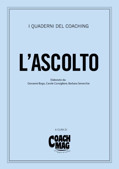 L'arte di ascoltare - Coachmag