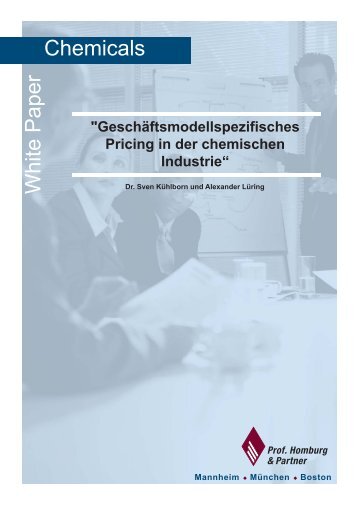 Pricing Projekte in der chemischen Industrie ... - Homburg & Partner