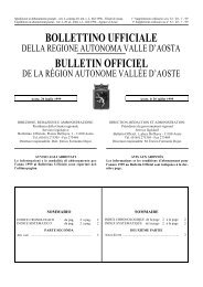 Sup. 1 del 20/07/1999 - Regione Autonoma Valle d'Aosta