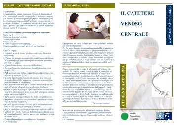 Brochure il Catetere Venoso Centrale Istruzioni per l'uso