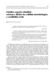 M. Tallacchini, Giudici, esperti, cittadini, n. 70/2003 - Politeia