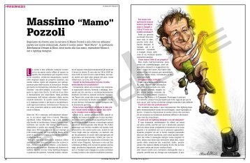 articolo-intervista "il personaggio" per sound&lite ... - Mamo Pozzoli