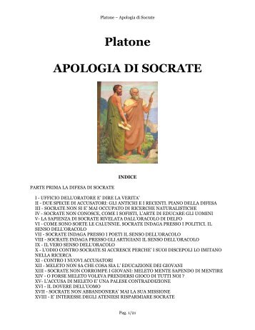 Platone APOLOGIA DI SOCRATE - Webethics.net