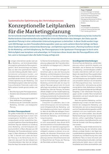 Konzeptionelle Leitplanken für die ... - Homburg & Partner