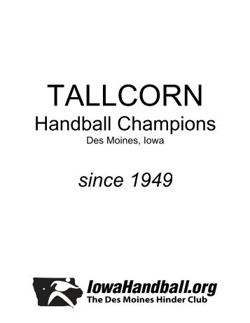 TALLCORN champions since 1949