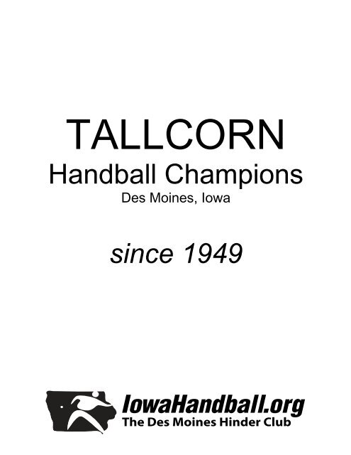 TALLCORN champions since 1949