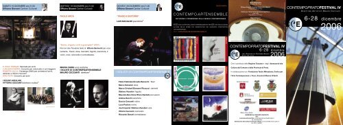 IV Contempoartefestival - Contempoartensemble