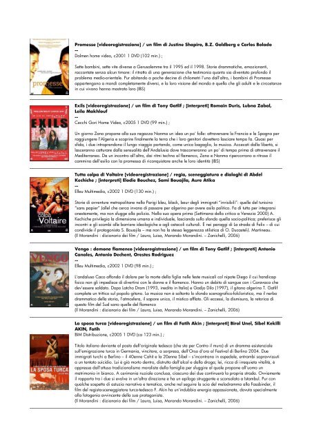 lista dvd aggiornata al 15 giugno 2010 - biblioteca comunale di ...