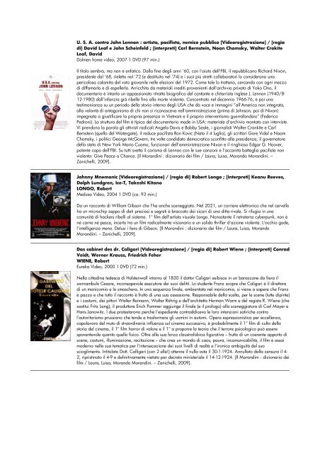 lista dvd aggiornata al 15 giugno 2010 - biblioteca comunale di ...