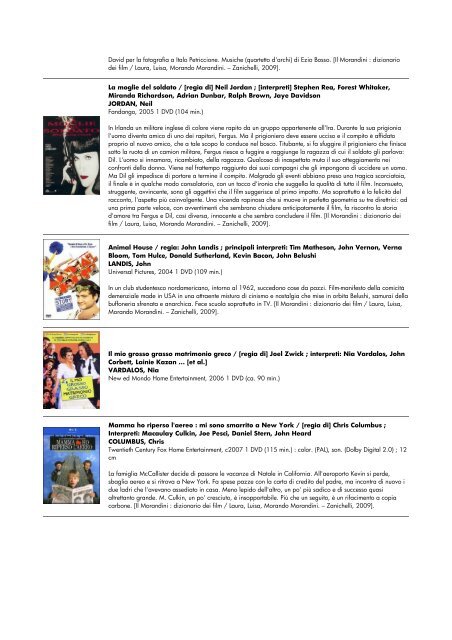 lista dvd aggiornata al 15 giugno 2010 - biblioteca comunale di ...