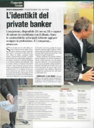 L'identikit del private banker - Michael Page International