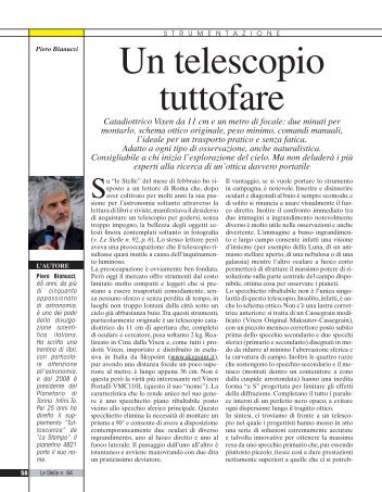 Un telescopio tuttofare - Skypoint Srl