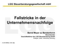 Fallstricke in der Unternehmensnachfolge