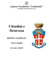 Cittadini e Sicurezza - Comune di Dervio