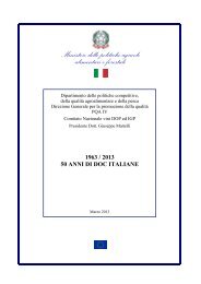 1963/2013 - 50 anni di DOC italiane - Ministero delle Politiche ...