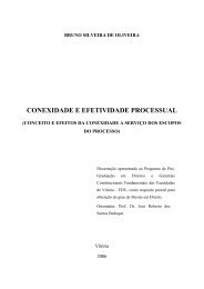 CONEXIDADE E EFETIVIDADE PROCESSUAL - Domínio Público