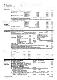 Preisaushang - Volksbank Remseck eG