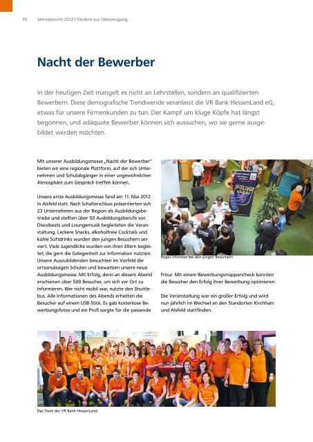 Geschäftsbericht 2012 - VR Bank HessenLand eG
